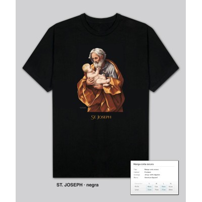 Camiseta ST. Joseph - Negra