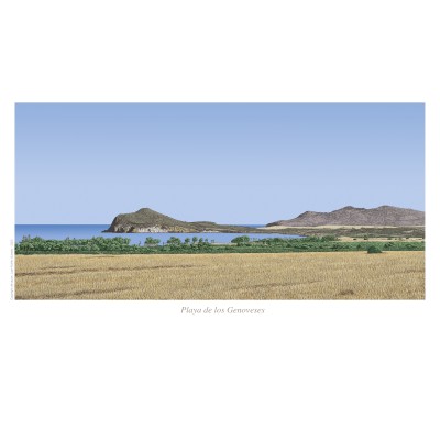 Lámina Playa de los Genoveses - A3