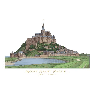Lienzo Mont Saint Michel - 30x20 cm